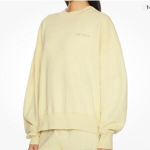 The Attico Yellow Crew Neck Sweatshirt